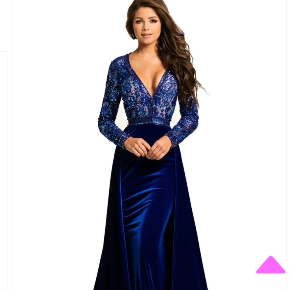 Johnathan Kayne 8013 Velvet Evening Gown prom dress